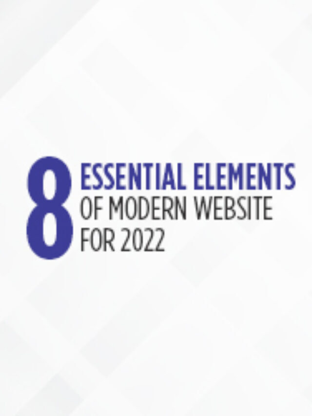 8 Essential Elements of Modern Website For 2022