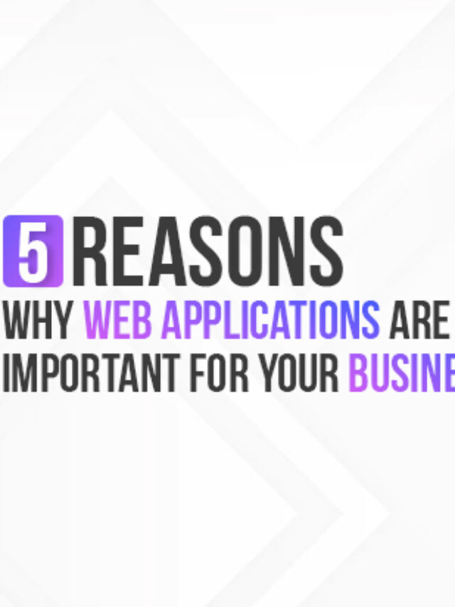 5 Reasons Why Web Applications are Important for Your Business