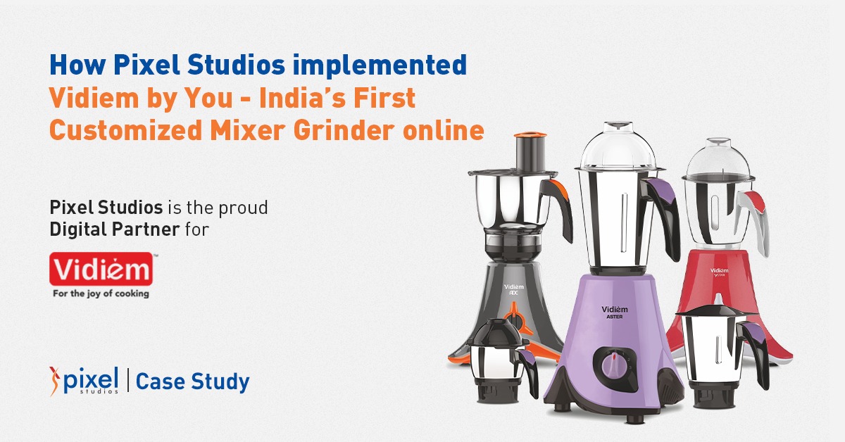 ndia’s First Customized Mixer Grinder.