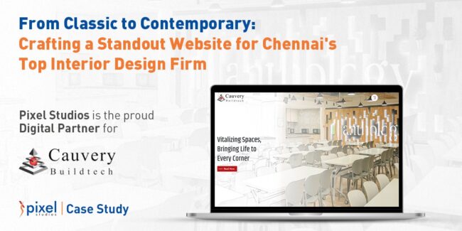 Interior design website transformation