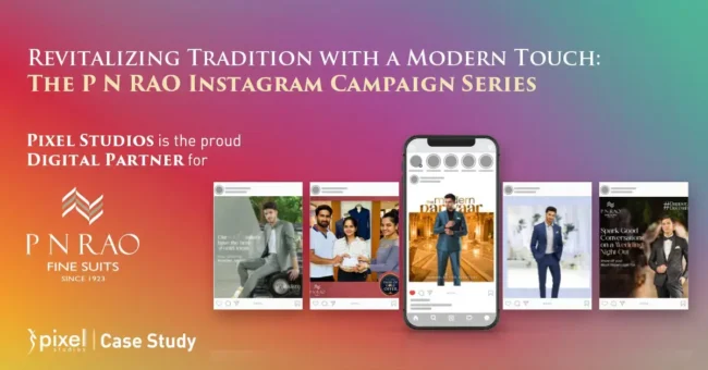 P N RAO Fine Suits Instagram marketing for fashion brands
