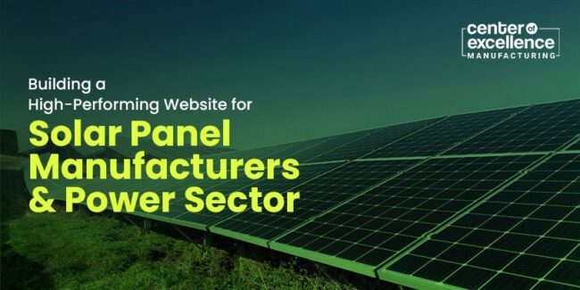 Website development for energy sector