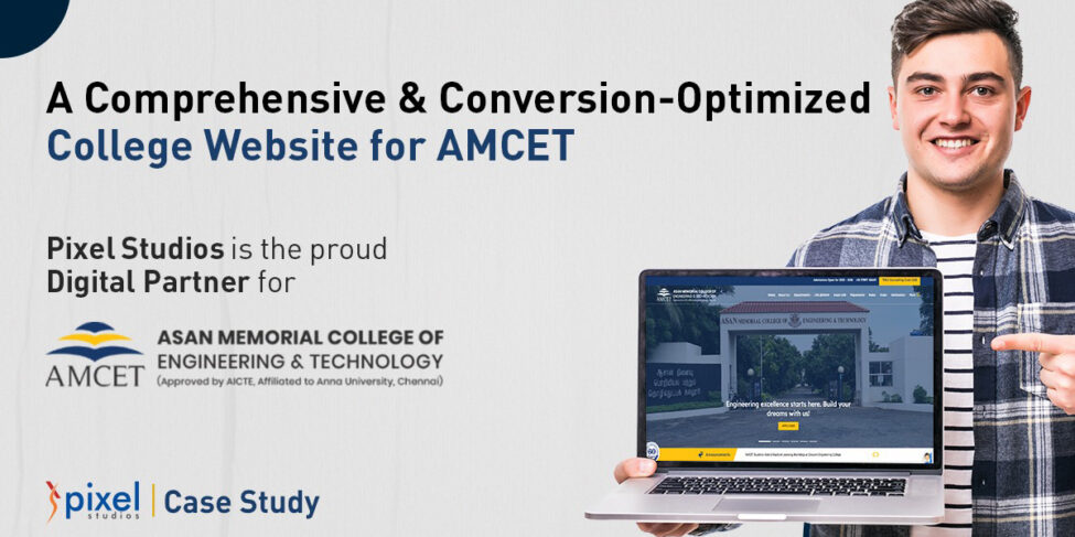 AMCET’s optimized college website for better admissions
