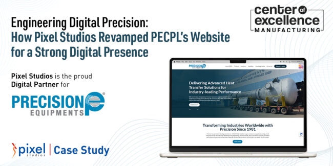Manufacturing website redesign by Pixel Studios