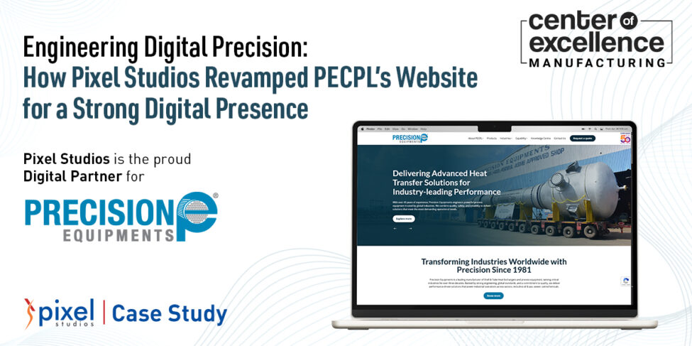 Manufacturing website redesign by Pixel Studios