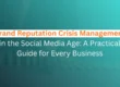 Brand reputation crisis management