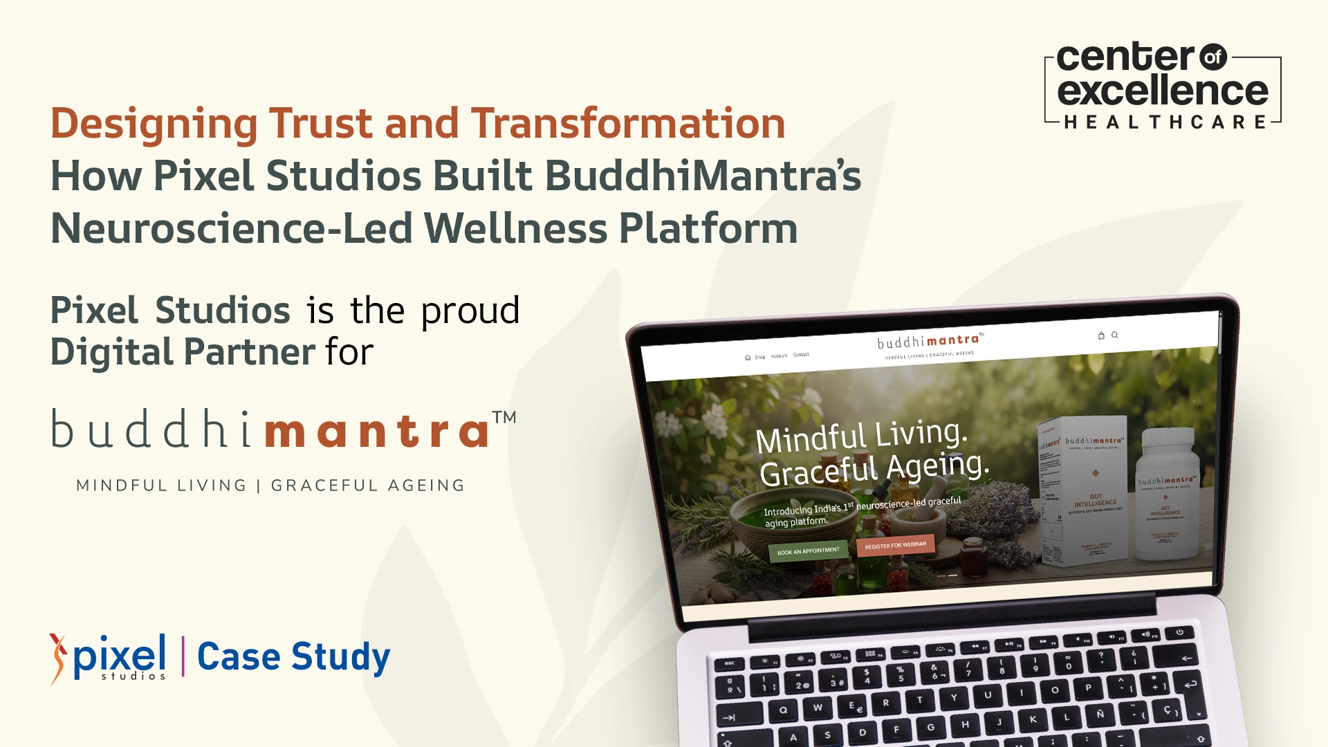 website design for BuddhiMantra by Pixel Studios