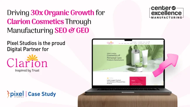 Private label cosmetic manufacturer SEO case study