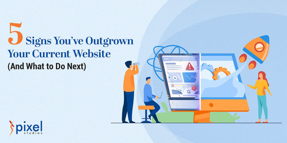Outdated website performance dashboard showing need for redesign and optimization