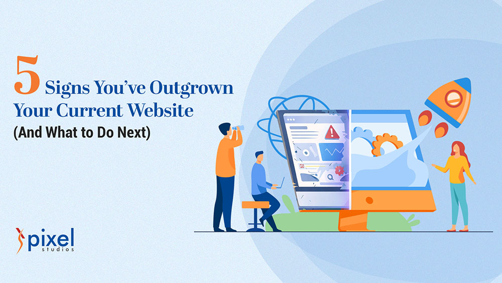 Outdated website performance dashboard showing need for redesign and optimization