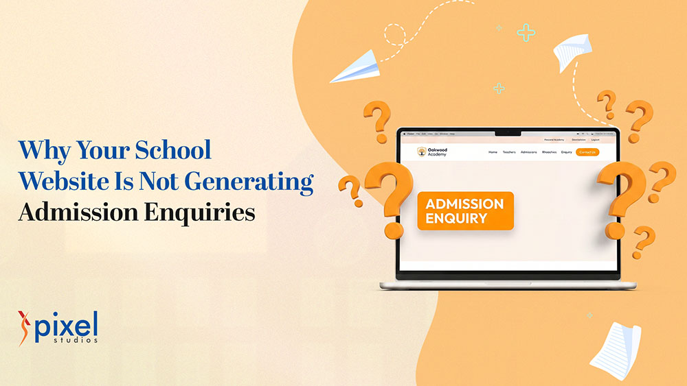 School website not generating admission enquiries fix