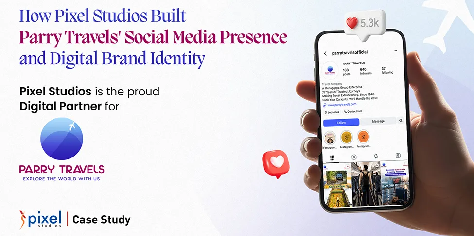 Pixel Studios Built Parry Travels' Social Media Presence